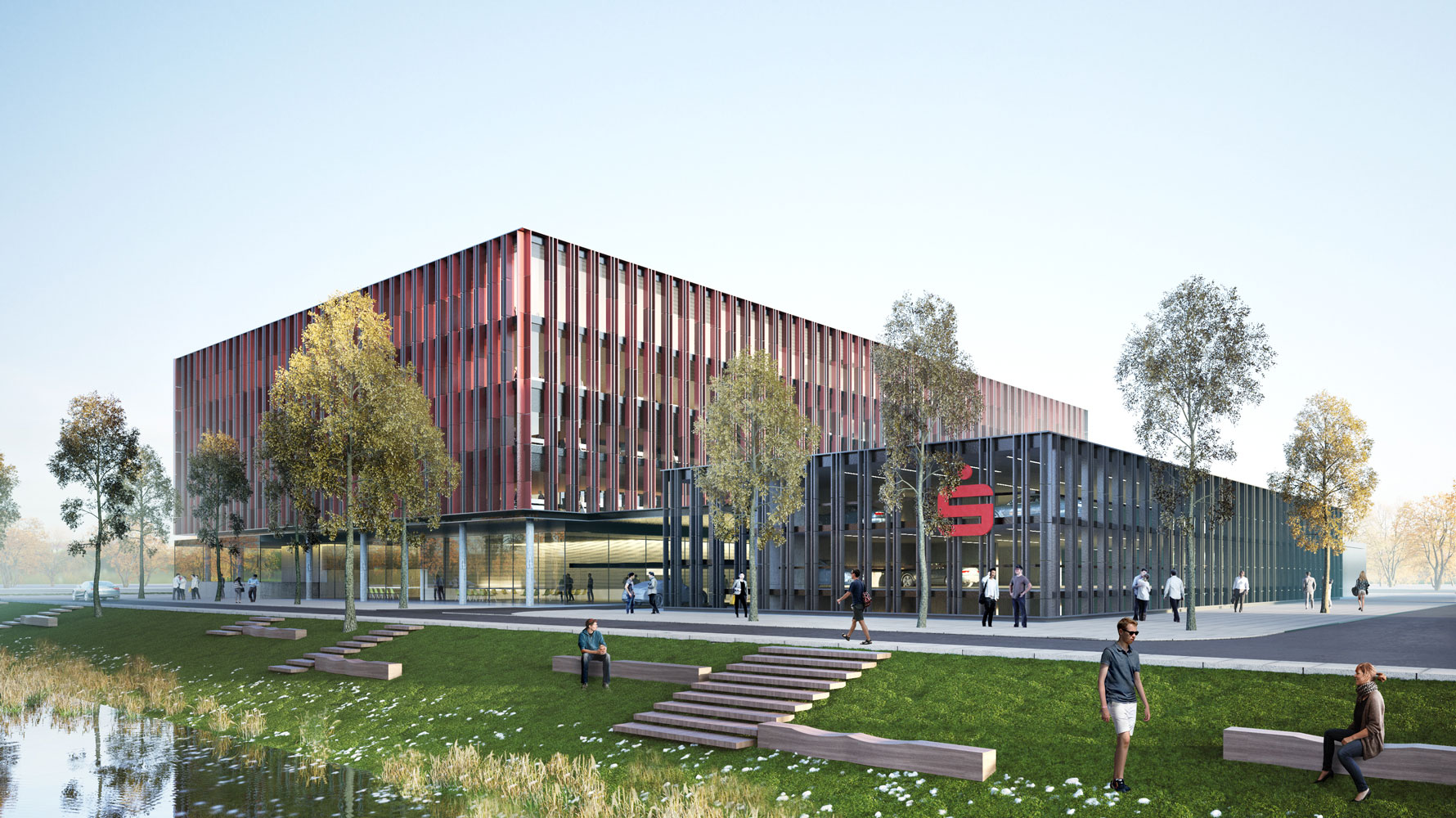 Neubau Hauptstelle Sparkasse Bremen Rückseite Neubau Hauptstelle Sparkasse Bremen Rückseite