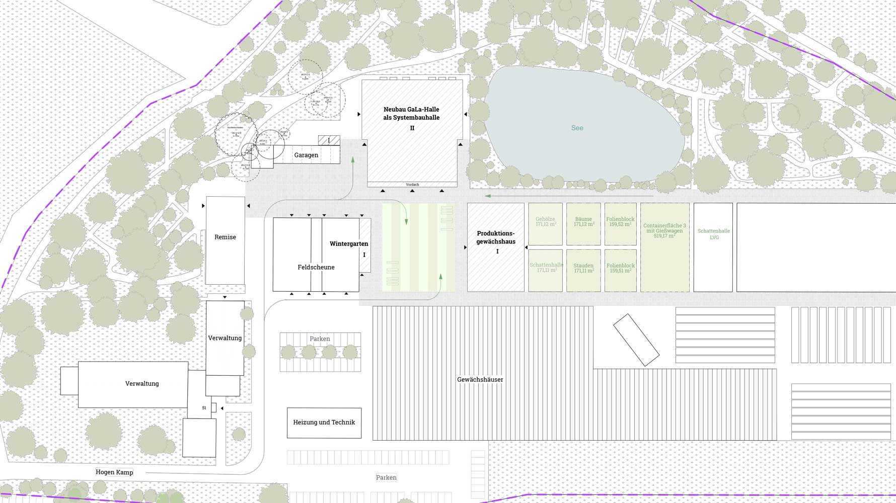 Lageplan ÜBAG Überbetriebliche Ausbildungsstätte Gartenbau Bad Zwischenahn